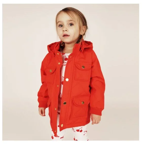 Mini Rodini Quilt Jacket Red - Picture 3 of 4